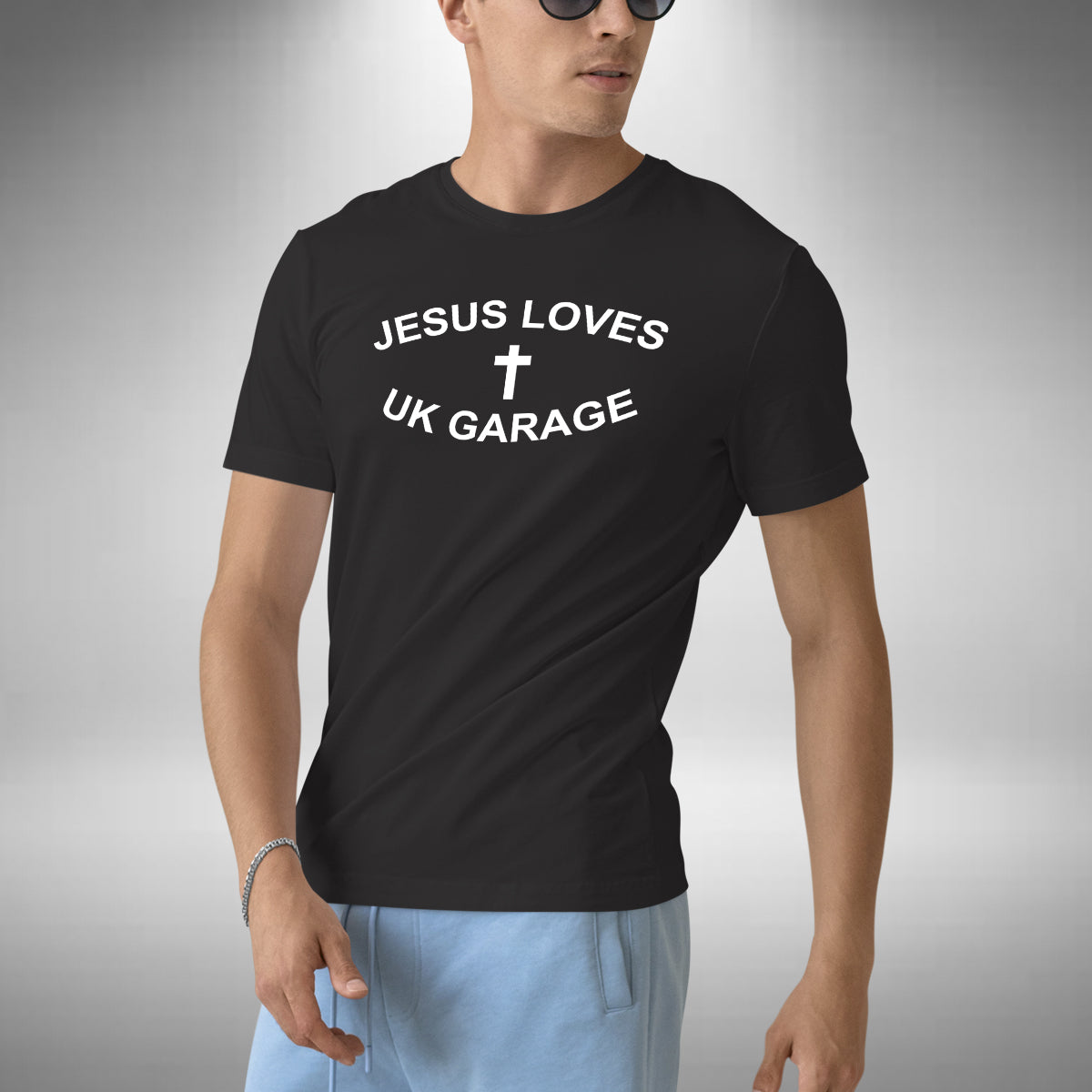 Jesus Loves UK Garage Music T-Shirt