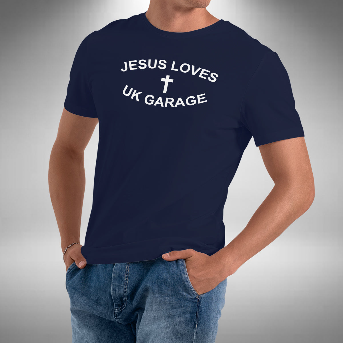 Jesus Loves UK Garage Music T-Shirt