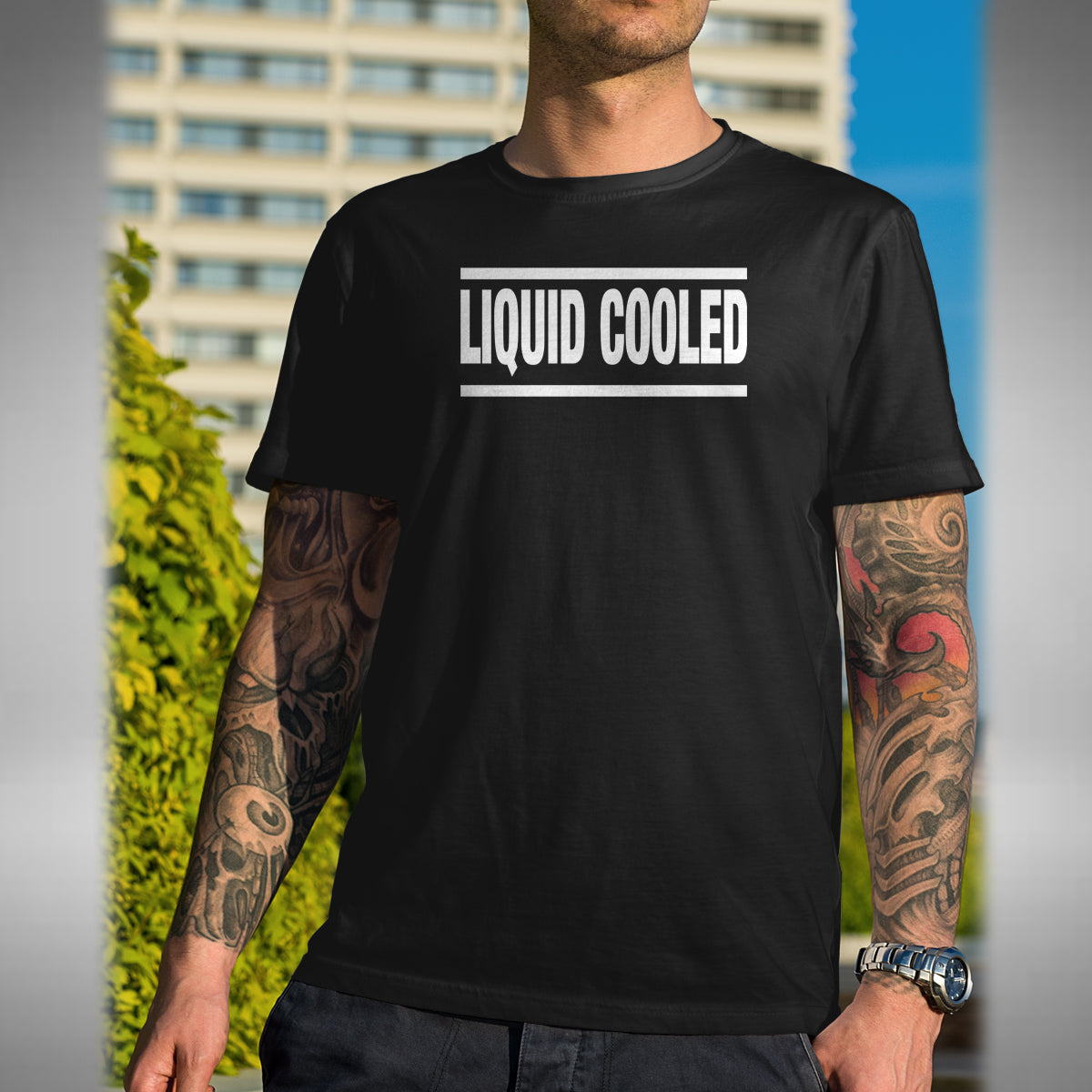 Liquid Cooled Men's T-Shirt - Superbike Motorbike Bikes Road Bike Biker Car Boat