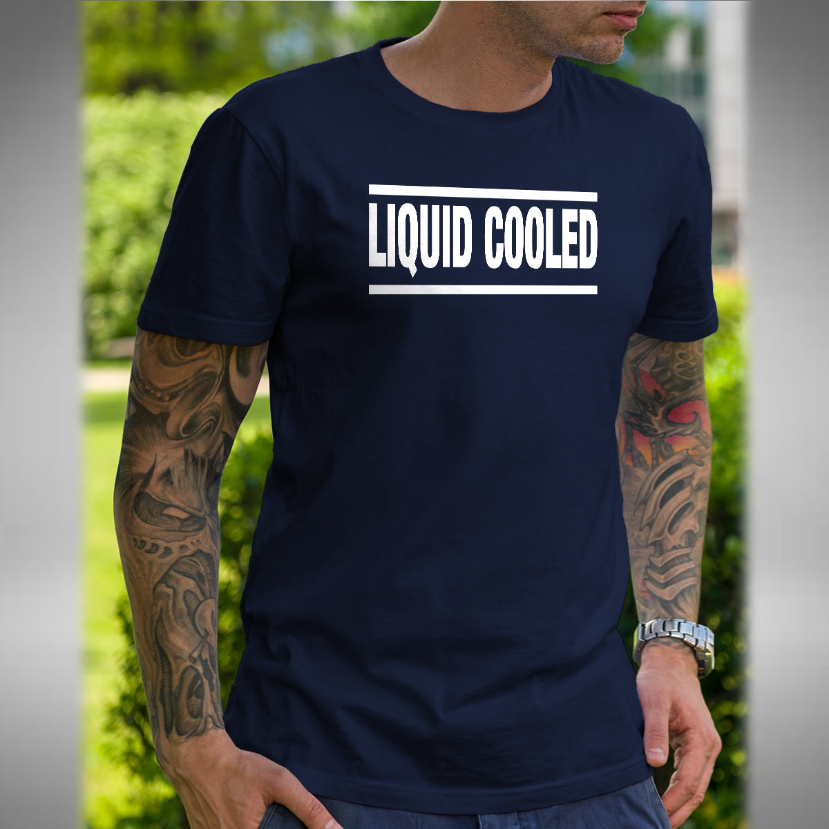 Liquid Cooled Men's T-Shirt - Superbike Motorbike Bikes Road Bike Biker Car Boat