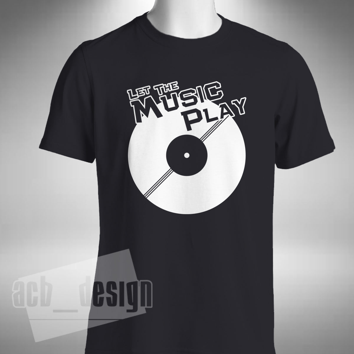 Let The Music Play T-Shirt – Old Skool Vinyl