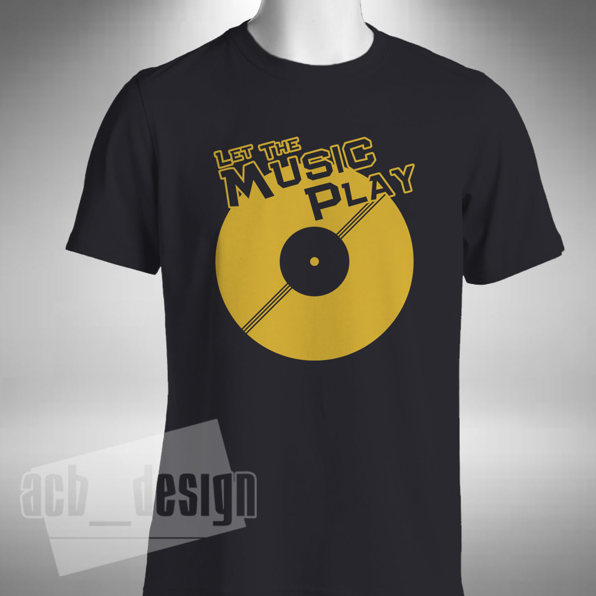 Let The Music Play T-Shirt – Old Skool Vinyl