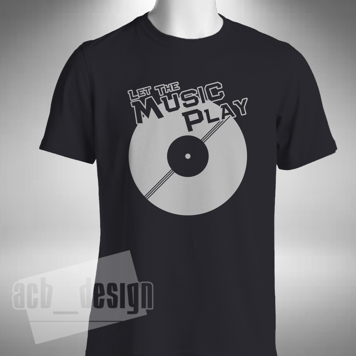 Let The Music Play T-Shirt – Old Skool Vinyl