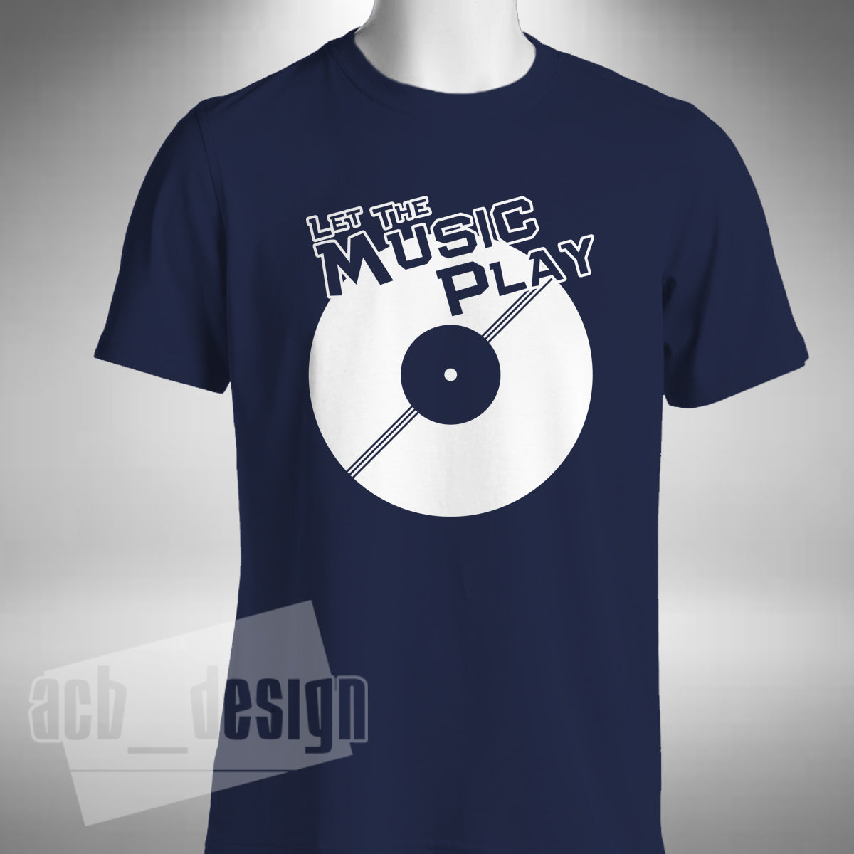Let The Music Play T-Shirt – Old Skool Vinyl