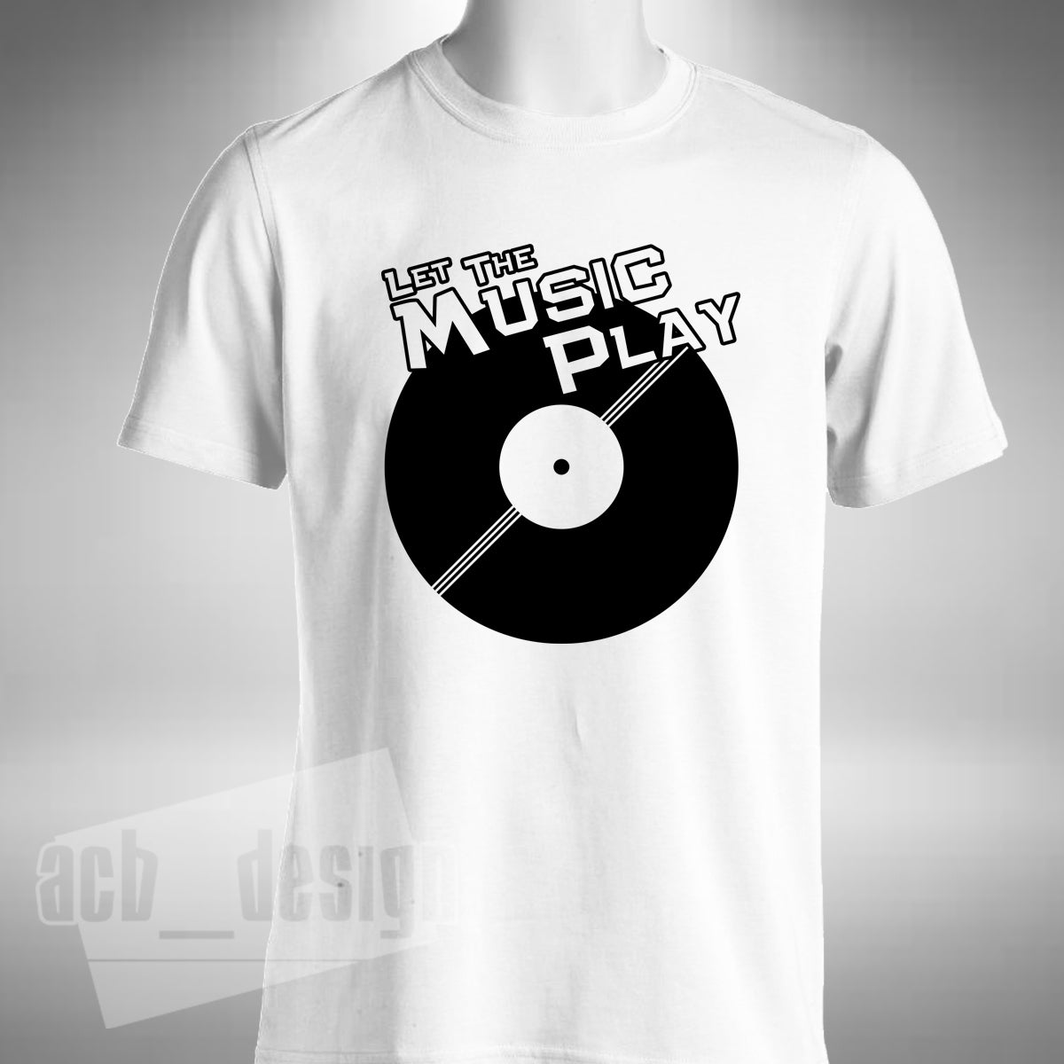 Let The Music Play T-Shirt – Old Skool Vinyl