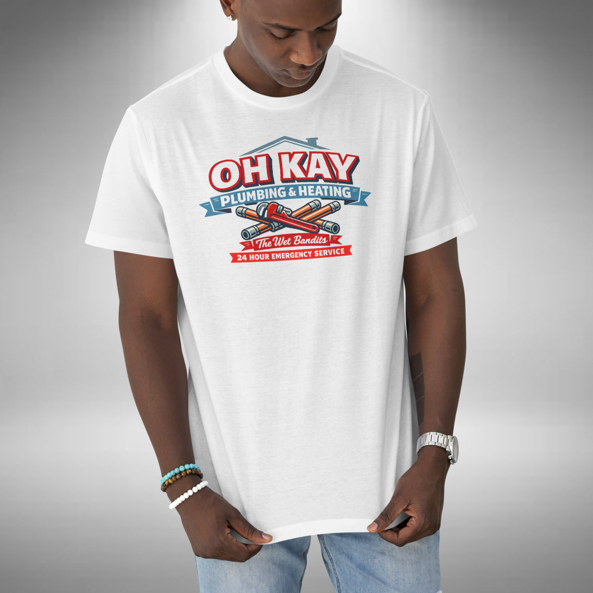 Oh Kay Plumbing T-Shirt - Funny Home Alone Inspired Christmas Movie