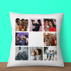 Personalised Photo Cushion Cover – Custom 8 Picture Pillow Case