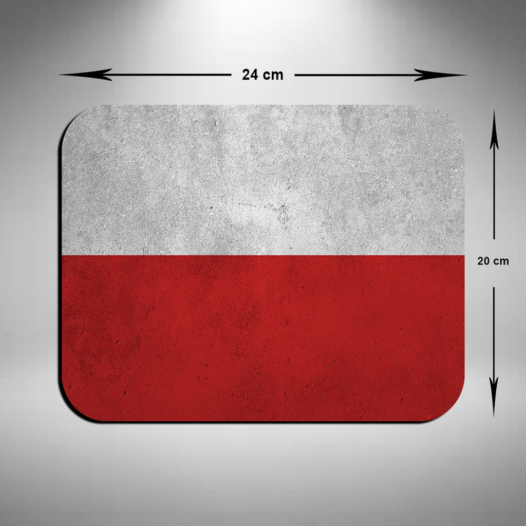 Poland Flag Mouse Mat