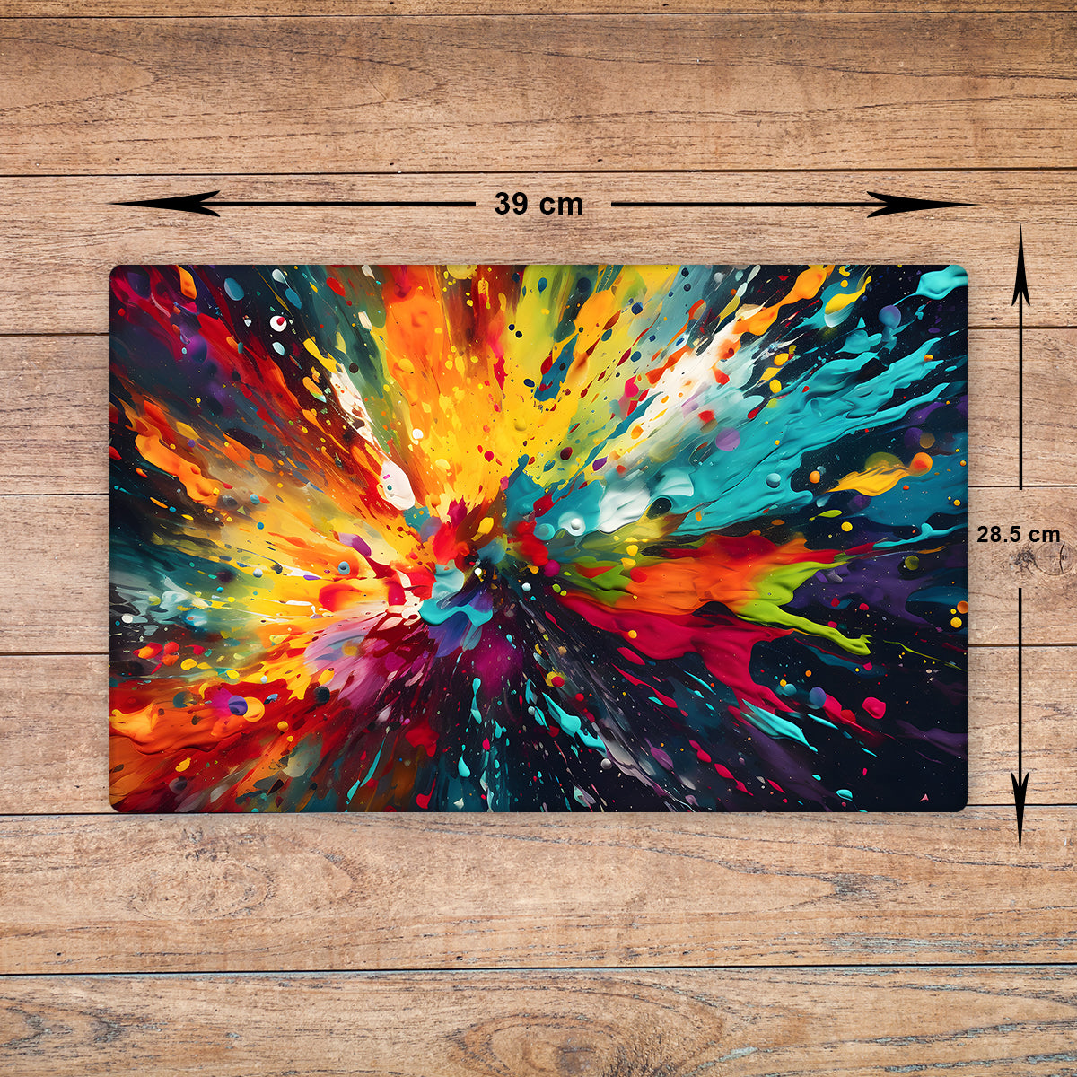 Paint Splatter Glass Chopping Board - Cutting Board Worktop Saver PS4 Size A3