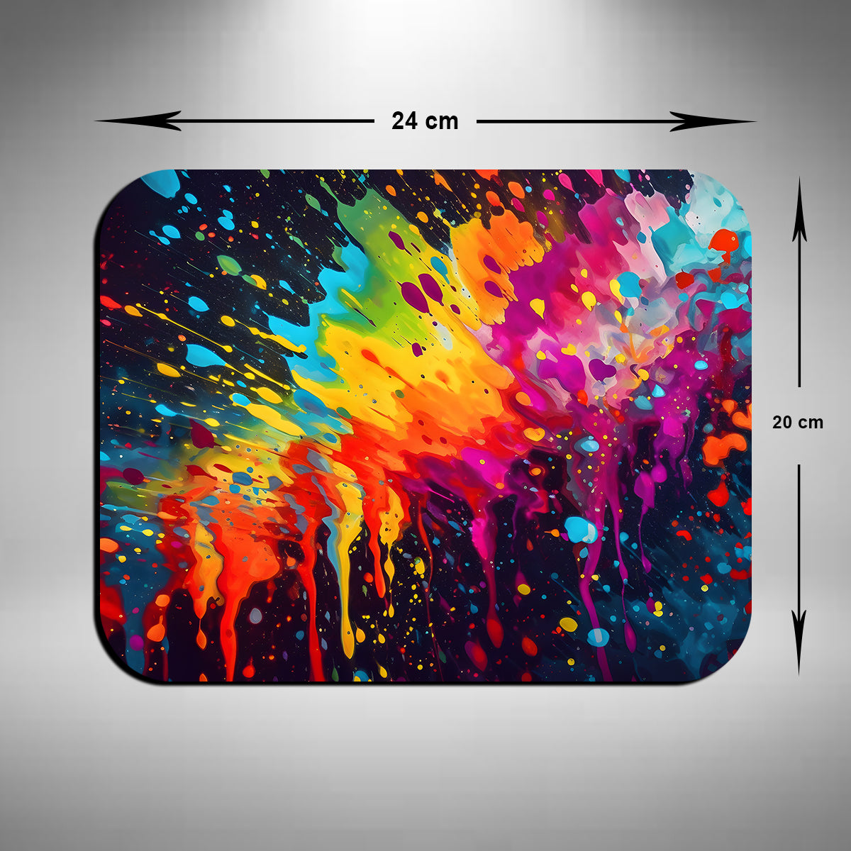 Paint Splatter Mouse Mat Design 1