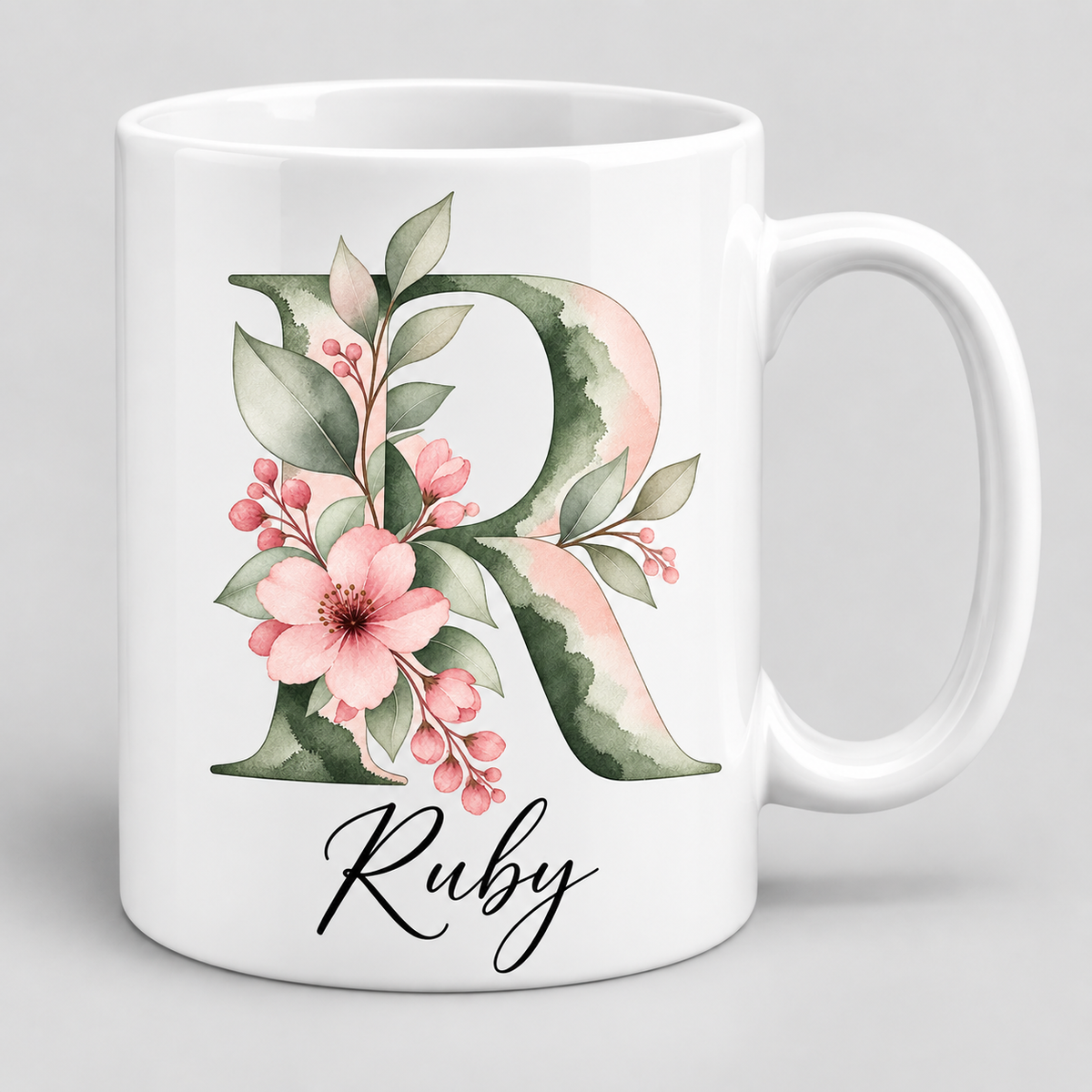 Personalised Initial Mug, Coaster or Gift Set – Any Name