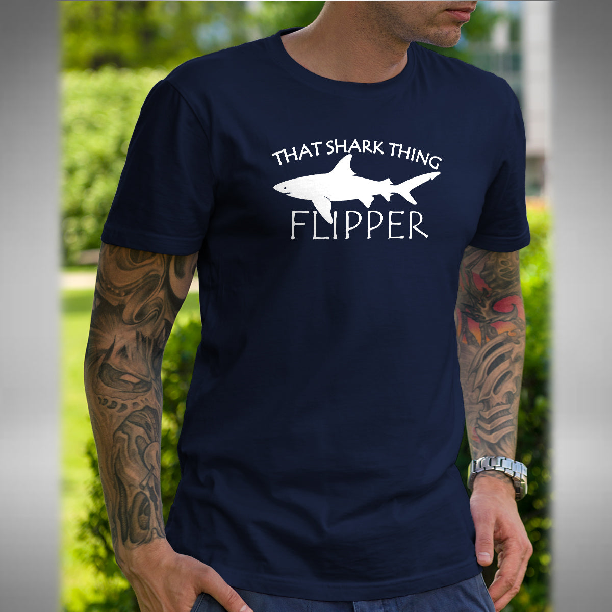 That Shark Thing Men's T-Shirt - Only Fools and Horses Inspired Flipper Del Boy