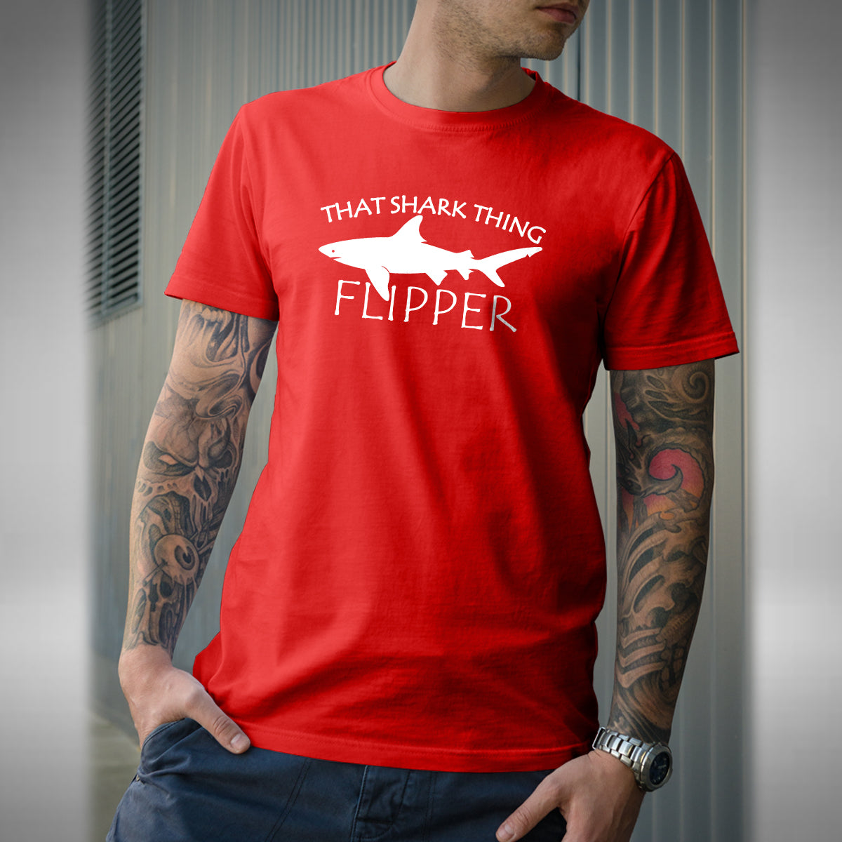 That Shark Thing Men's T-Shirt - Only Fools and Horses Inspired Flipper Del Boy