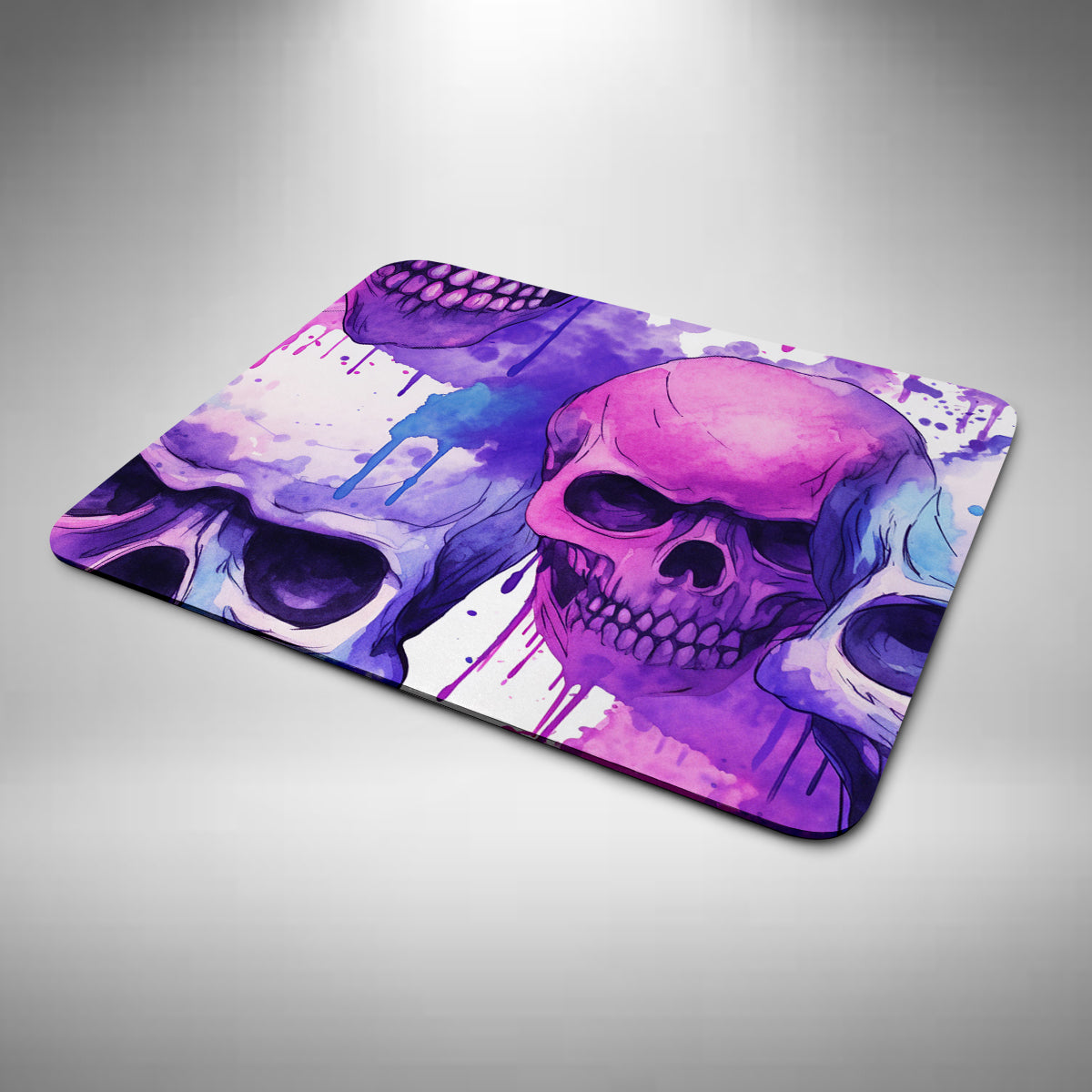 Skull Mouse Mat Pink and Purple