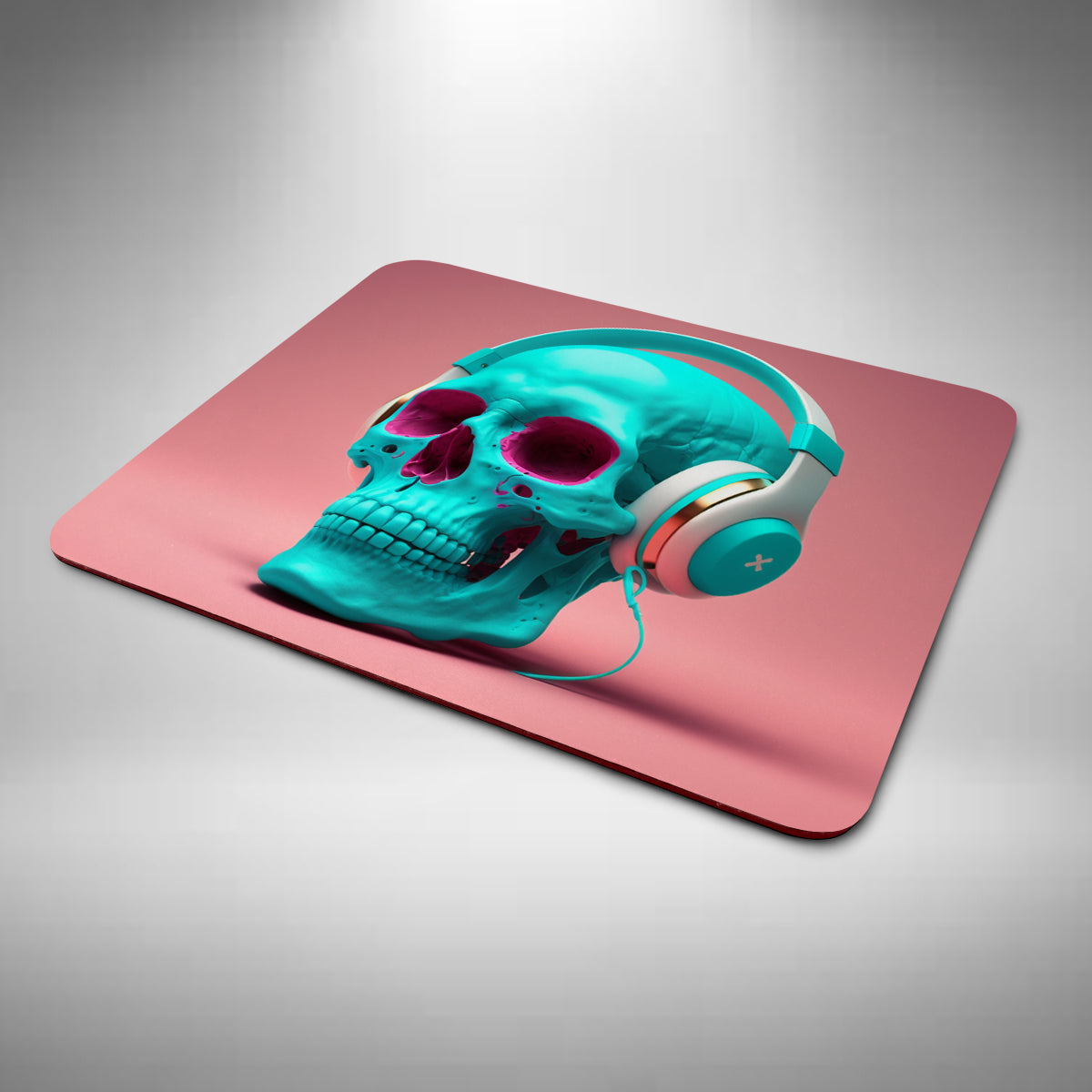 Turquoise Skull Mouse Mat
