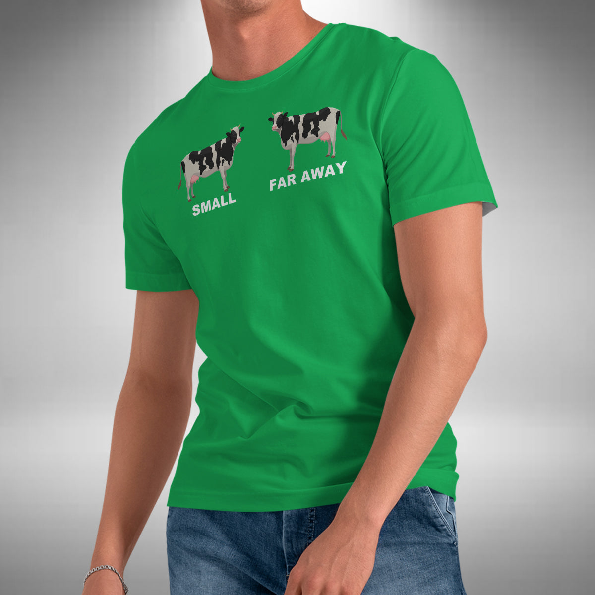 Small Cow Far Away T-Shirt - Funny Father Ted Inspired British Comedy