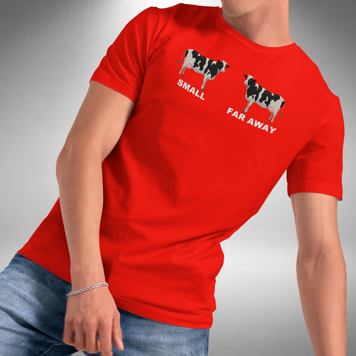 Small Cow Far Away T-Shirt - Funny Father Ted Inspired British Comedy