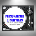 Personalised 12-Inch DJ Slipmats – Custom Photo or Logo
