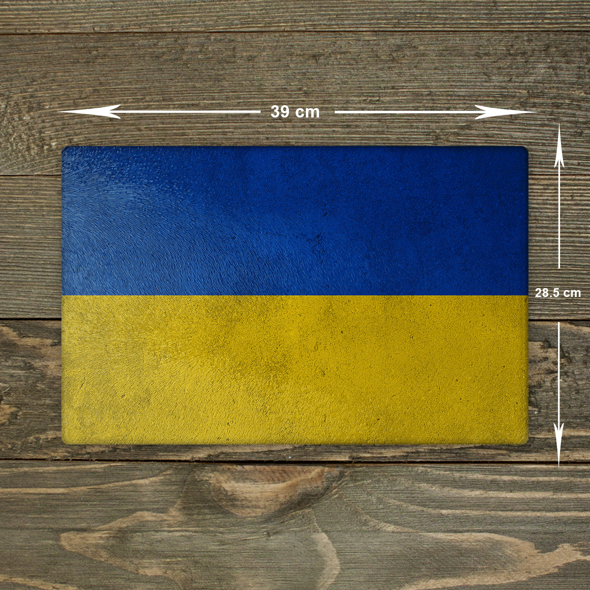 Ukraine Glass Chopping Board - Cutting Board Worktop Saver Poland Large A3 Size