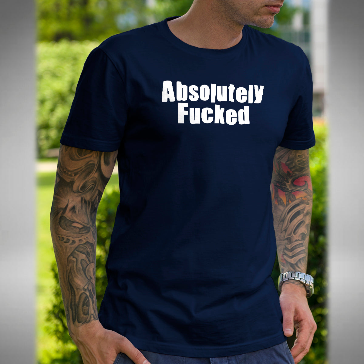 Absolutely F~ ked T-Shirt - Funny Old Skool Raver Inspired Club Wear