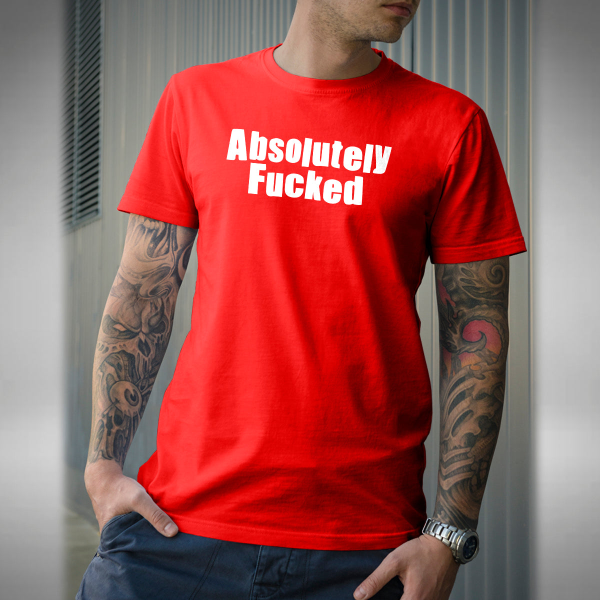 Absolutely F~ ked T-Shirt - Funny Old Skool Raver Inspired Club Wear