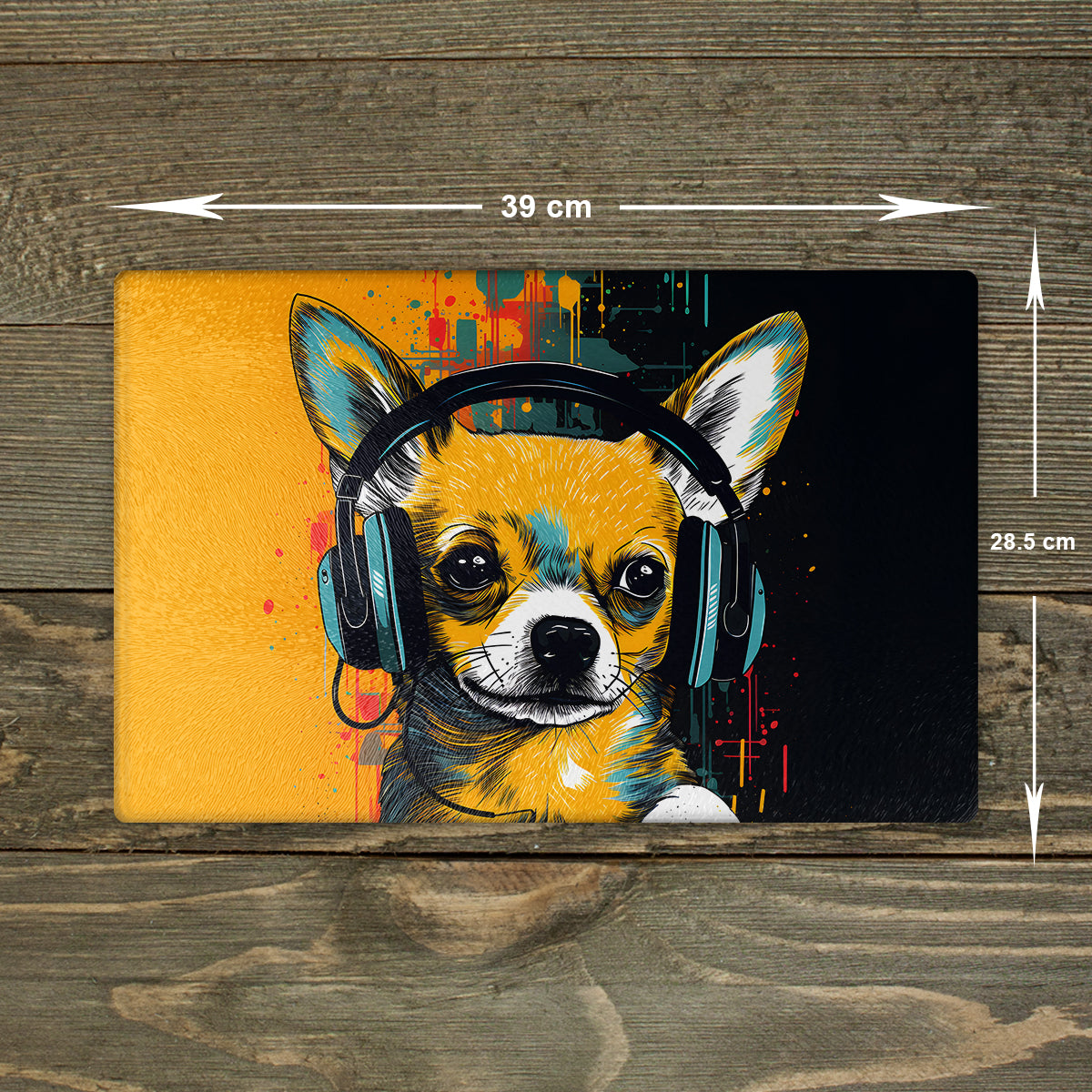 Chihuahua Glass Chopping Board – A3
