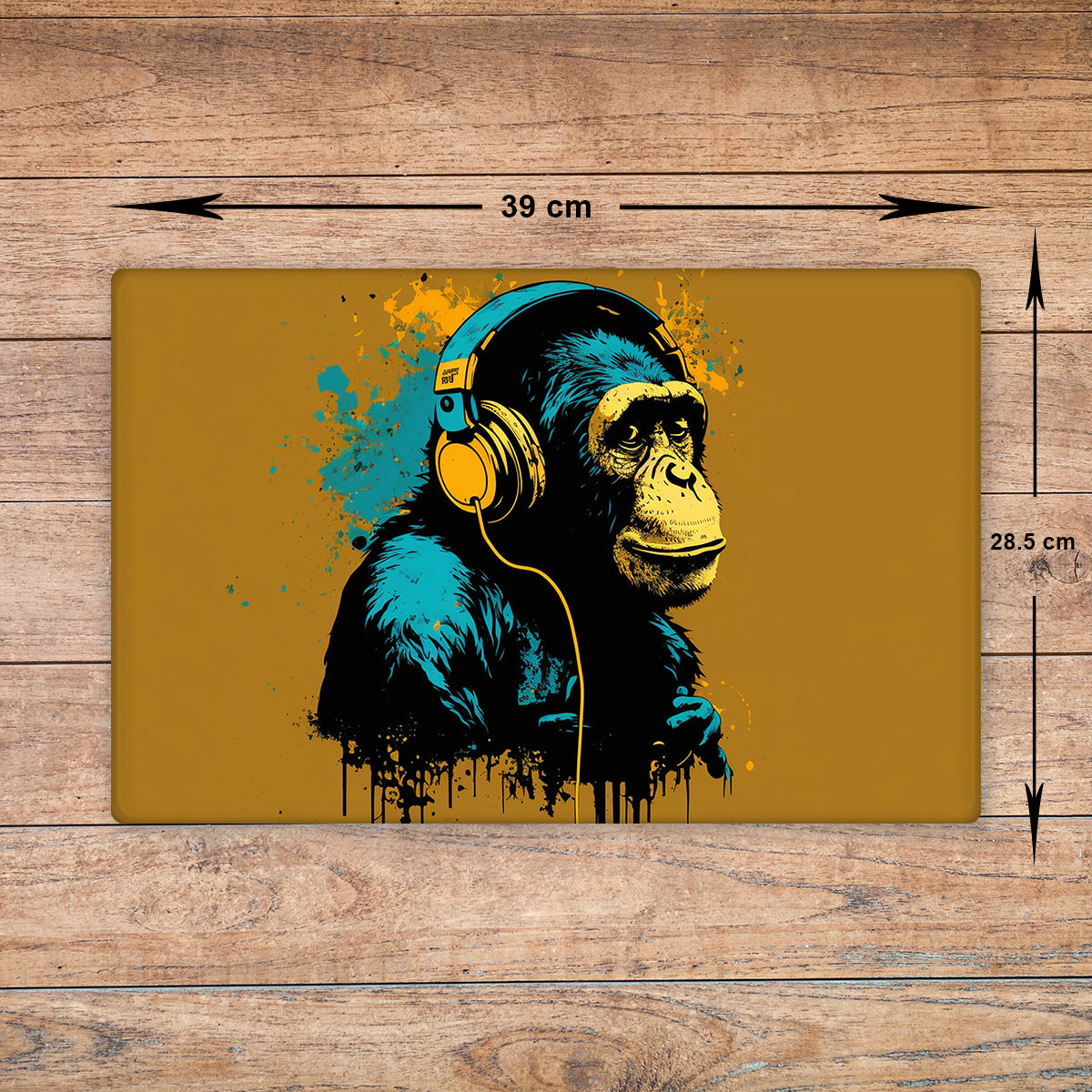Chimpanzee Glass Chopping Board – A3