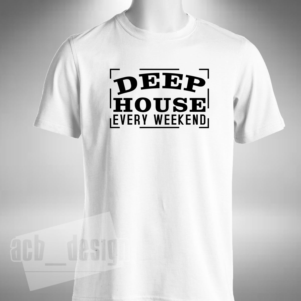 Deep House Mens T-shirt - Every weekend Dance Rave DJ Ibiza Club Turntable Decks