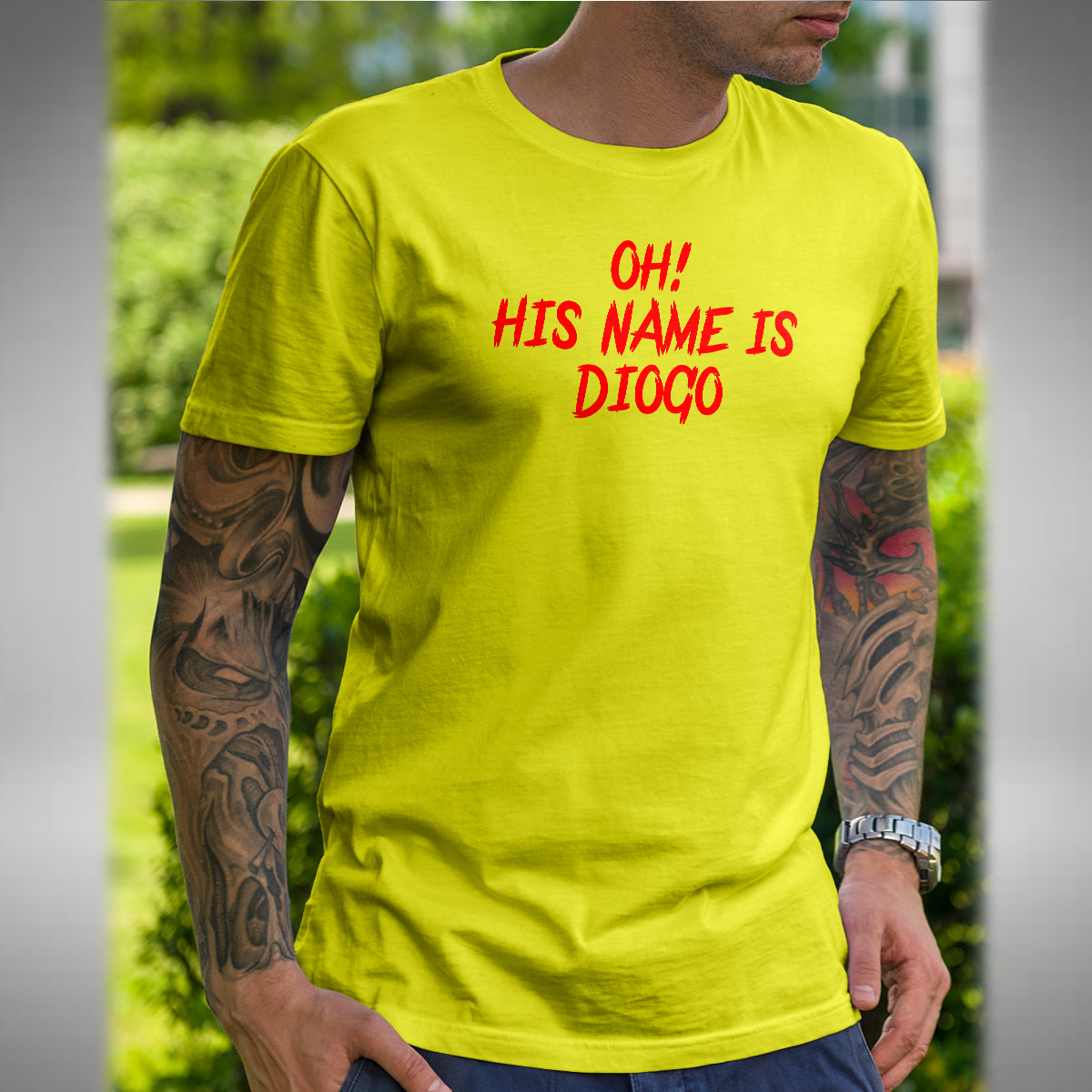 Diogo Men's T-Shirt Liverpool Portugal Footballer Jota His Name Is Diogo