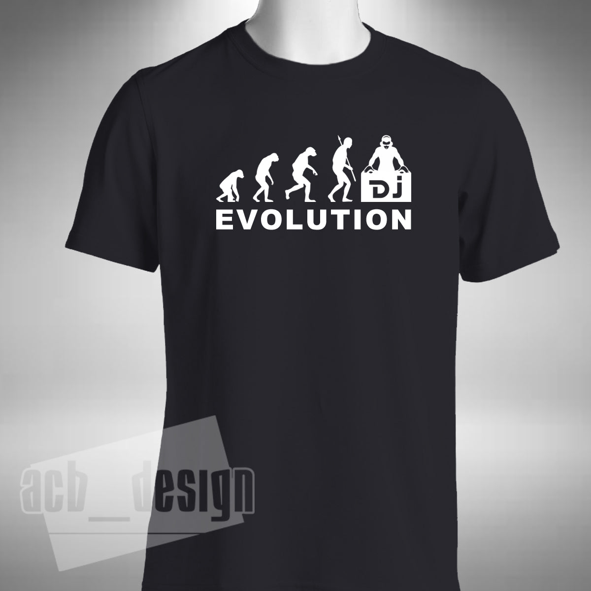 Dj Evolution T-Shirt - Djing Turntable Decks Clubbing All Nighter Dance Music
