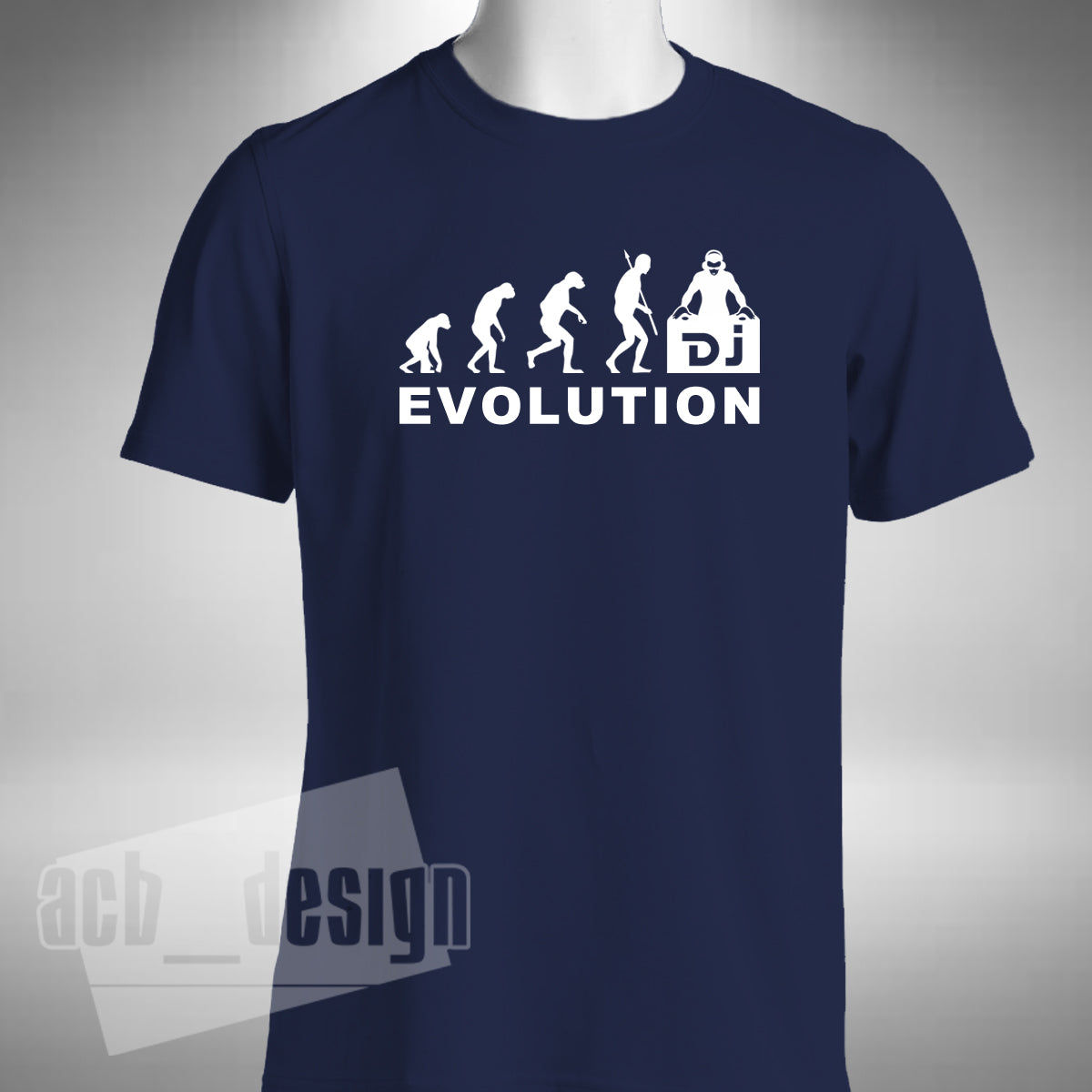 Dj Evolution T-Shirt - Djing Turntable Decks Clubbing All Nighter Dance Music