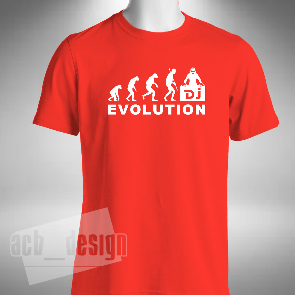 Dj Evolution T-Shirt - Djing Turntable Decks Clubbing All Nighter Dance Music
