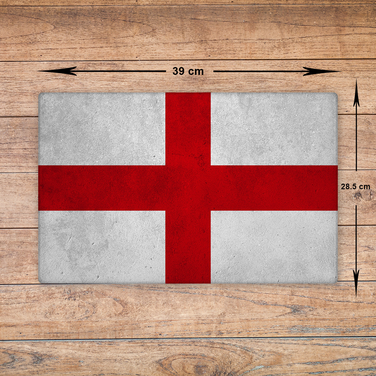 England Glass Chopping Board - Cutting Board Worktop Saver Large A3 Size