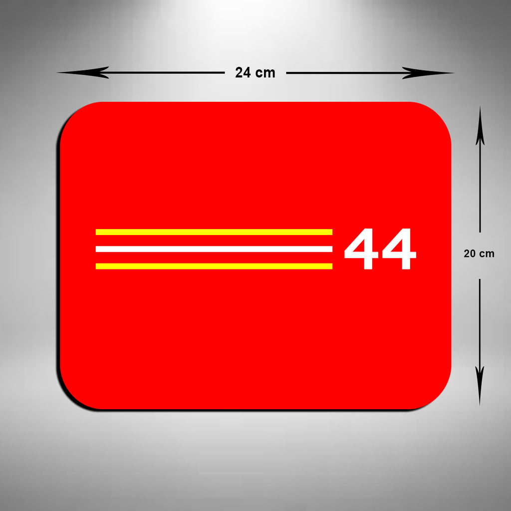 Lewis Hamilton Inspired Mouse Mat Red