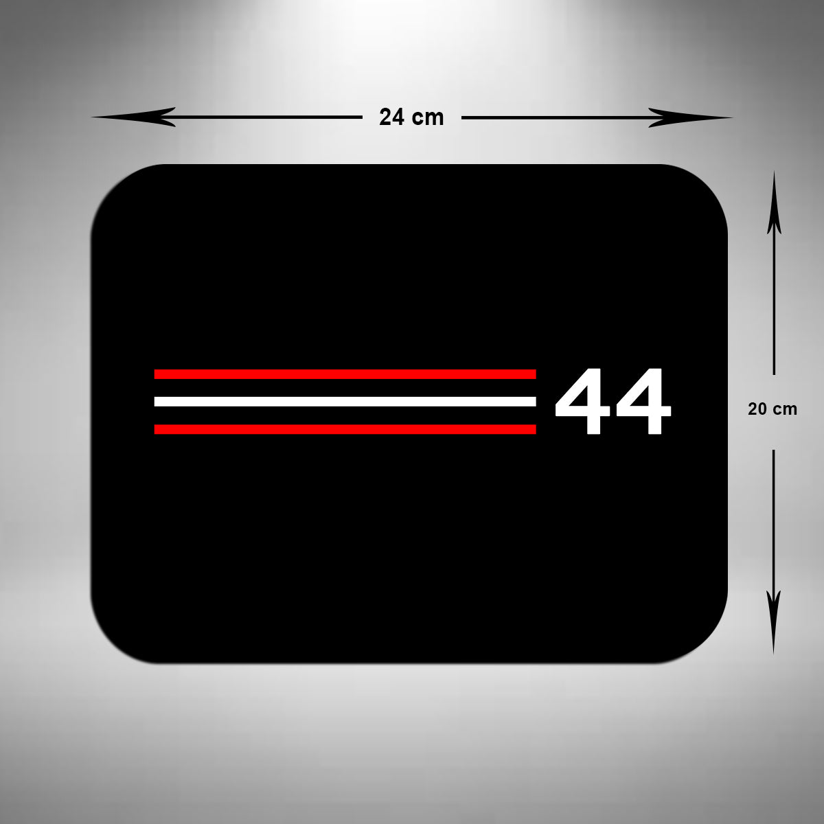 Lewis Hamilton Inspired Mouse Mat Black