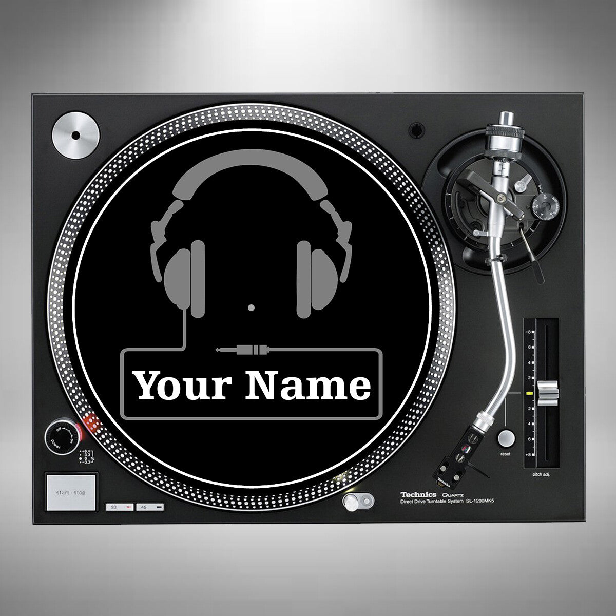 Personalised DJ Headphone Slipmats – Custom Name | Single or Pair