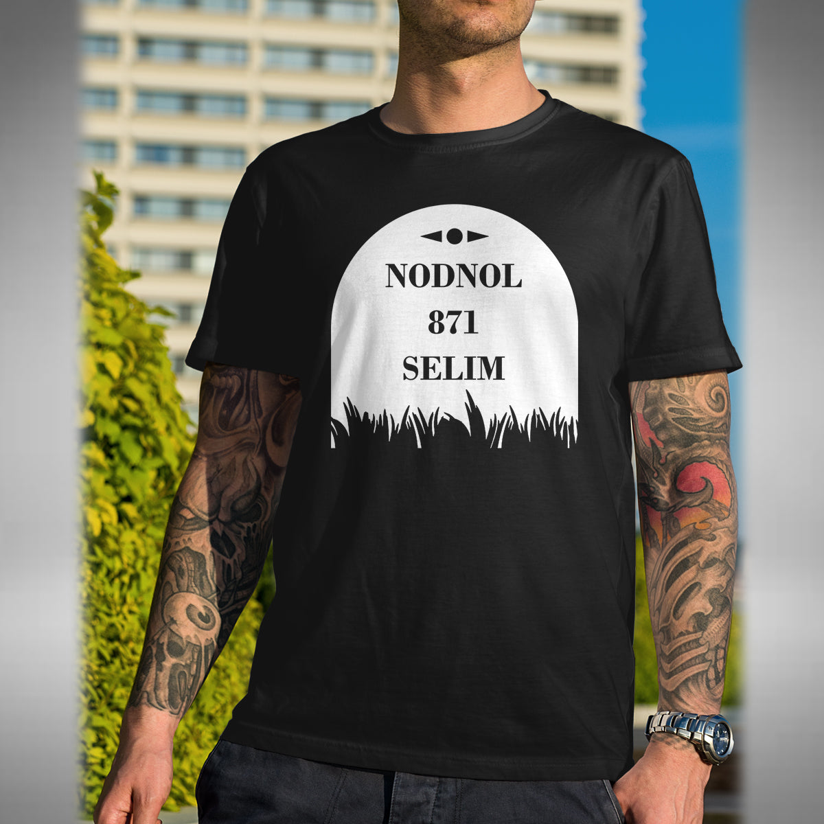 Nodnol T-Shirt - Funny Red Dwarf Inspired Comedy London 178 Miles