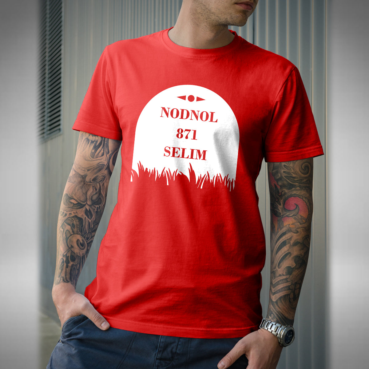 Nodnol T-Shirt - Funny Red Dwarf Inspired Comedy London 178 Miles