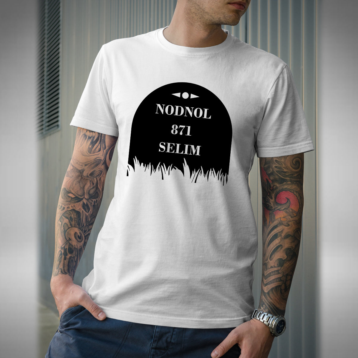 Nodnol T-Shirt - Funny Red Dwarf Inspired Comedy London 178 Miles