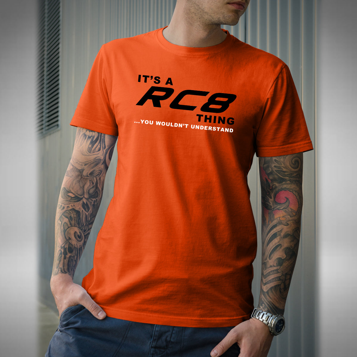 RC8 Men's T-Shirt -  Superbike Motorbike Bikes Road Bike Biker Race Small to 5XL
