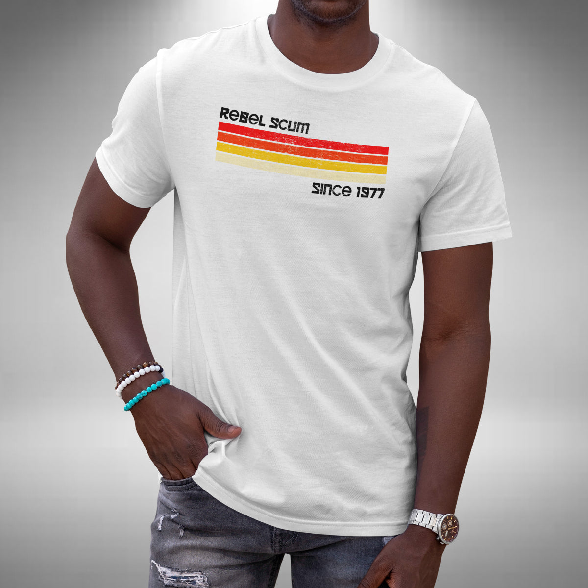 Rebel Scum 1977 T-Shirt - Movie Quote Inspired Classic 70s Movie