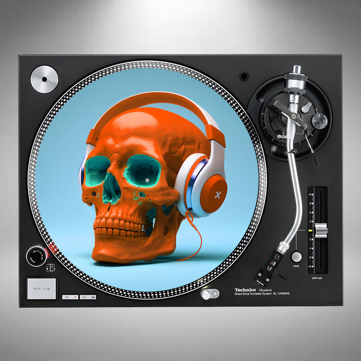 Orange Skull Slipmats