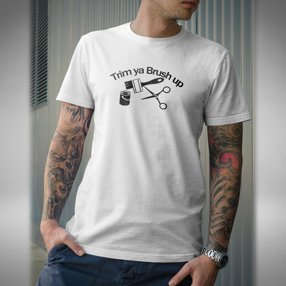 Trim Ya Brush Up T-Shirt - Grandad Only Fools And Horses Inspired Trotters